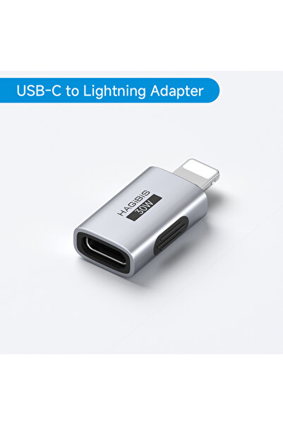 Choice1 محول USB-C إلى Lightning من Hagibis، محول ذكر إلى أنثى للشحن ونقل الب...