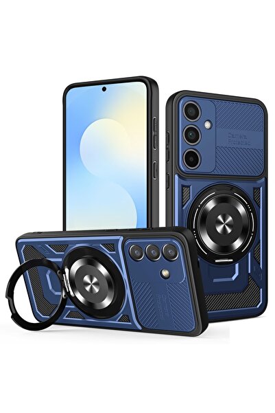 SKYDDAR INNOVATION Husă pentru Samsung Galaxy S25 FE, RuggedCam, inel magneti...