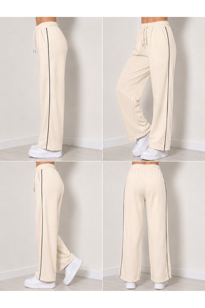 TORYUM TEKSTİL Yani Ara Baggy Track Suit with Interlaced Straps, 2-Thread Compact Combed Cotton Fabric, Does Not Pill.