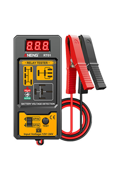 ANENG 1Pc RT01 Relay Tester Aermotor 11-25V Car Battery Voltage Detector LED ...