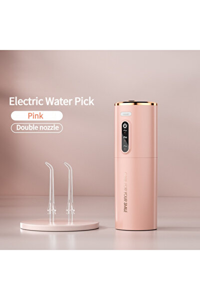 choice2 Pink 1 PCS Portable Water Floss USB Rechargeable Oral Irrigator 280ML...
