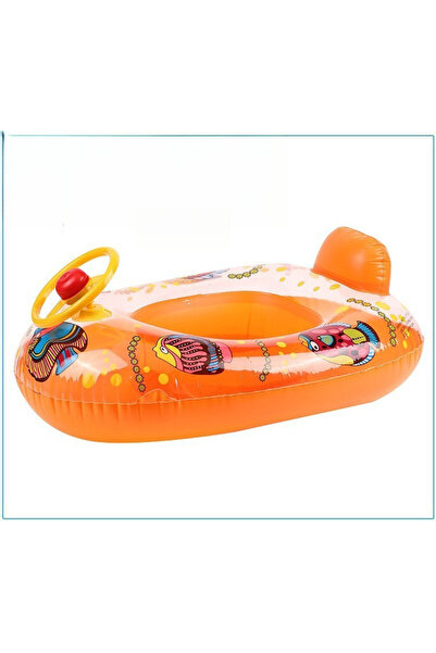 choice2 Orange Baby Water Toys Swim Ring with Cartoon Animals Outdoor Pool In...