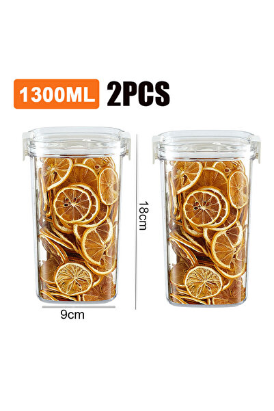 Choice 1300ml-2pcs Vacuum Sealed Tank Coffee Beans Vacuum Jar Kitchen Cereals...
