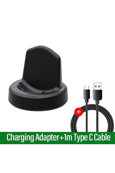 Vikefon With Cable Black Dock Charger Adapter Wireless USB Fast Charging Cabl...