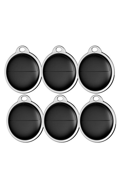 Choice 6PCS Black Mini GPS Tracker For Ios System Find My APP Air Tag Key Fin...