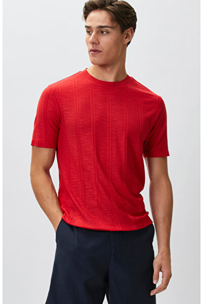 Network Kırmızı Desenli T-shirt