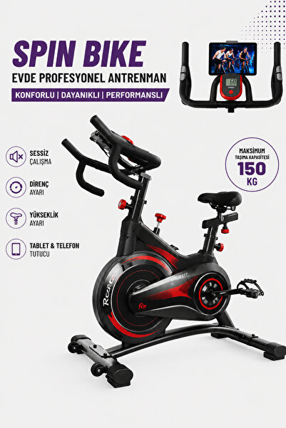 Relax Premium Kondisyon Bisikleti Spinning Bike Egzersiz Aleti, Bluetooth + U...