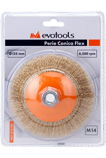 Evotools Perie flexibilă conică - Polizor unghiular