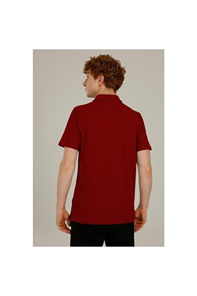 lumberjack Ct953 101079283   Ανδρικό μπλουζάκι Basic Polo Claret Red