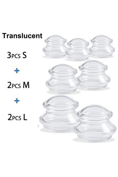 Choice3 Transparent 7PCS Cupping Therapy Sets Silicone - Cupping Therapy Home...