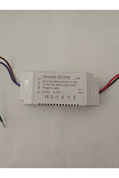 dimmable Ayarlı LED Driver Sürücü 70-80W 2.4A