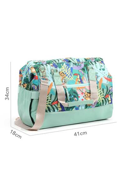 Milk & Moo Milk&Moo Jungle Friends Wickeltasche – Mehrfarbig, geräumig & prak...
