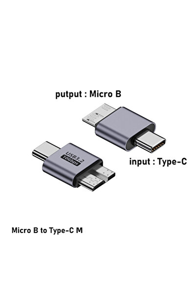 Choice1 محول محرك الأقراص الصلبة BM-CM Micro B، محول USB ذكر/أنثى إلى Micro-B...