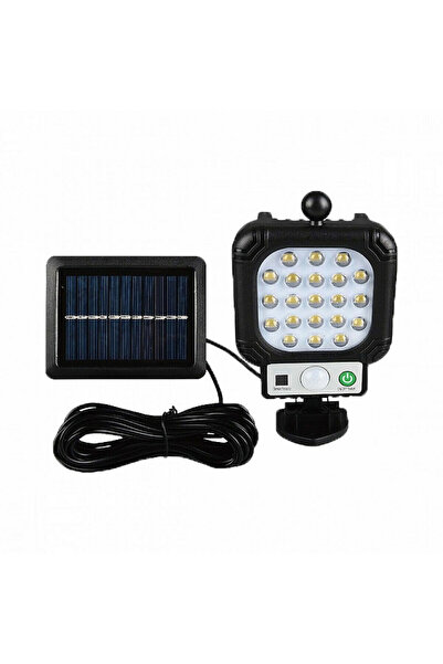Arrango Αδιάβροχος Ηλιακός Προβολέας Τοίχου IP65 LED Με Ανιχνευτή Κίνησης, Φω...