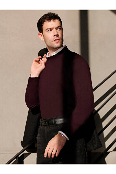 LC Waikiki Nevavm Farkıyla Lcw Vision Burgundy Knitwear Flat Fisherman / Half...