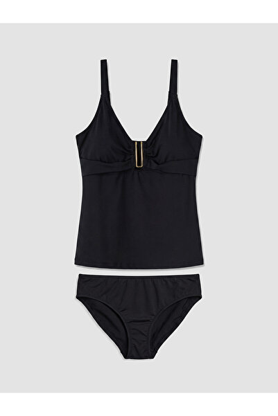 LC Waikiki Nevavm V-Neck Women's Swimsuit Set with Difference