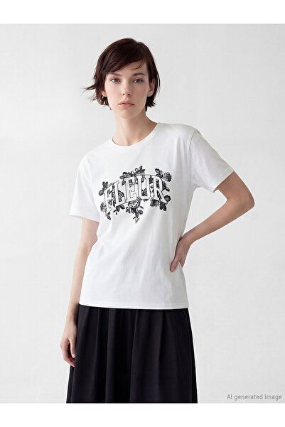 LC Waikiki Original Printed 100% Cotton Women's T-Shirt
