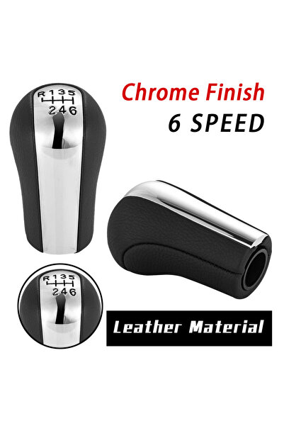Choice chorme font 6 speed New 5 6 Speed Car Gear Shift Knob Gear Shift Shift...