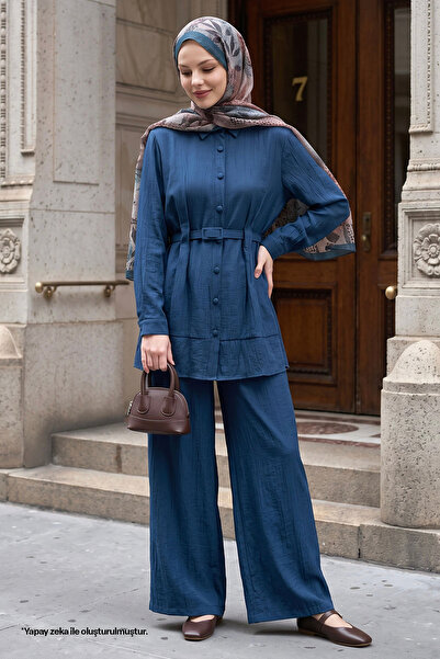 InStyle Σετ δύο τεμαχίων σε μπλε βενζίνη με ζώνη