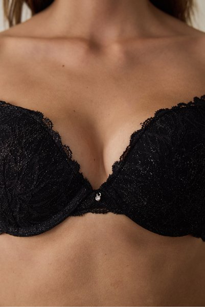 Penti Siyah Lol Up Lace Sütyen