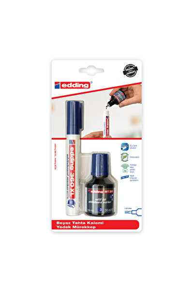 Edding 360XL/BT30 COMBO DOLDURULABİLİR TAHTA KALEMİ