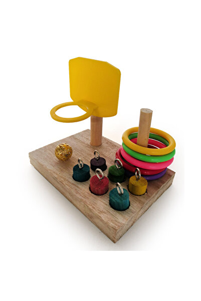 Choice Random Color Bird Training Toy Set Parrot Tabletop Intelligence Bird T...