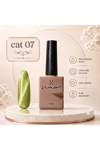 Aka 15 ML Kedi Gözü kalıcı oje Cat Eyes Seri renkli