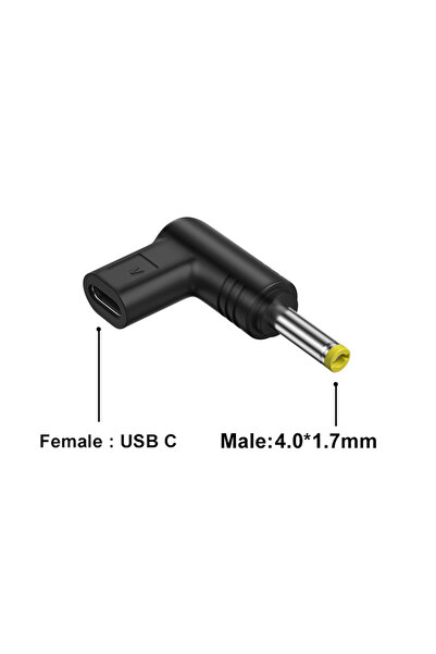 choice2 12 فولت 4.0-1.7 ملم USB C إلى 5 فولت 9 فولت 12 فولت موصل طاقة تيار مس...