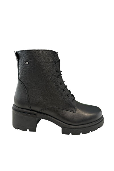 Castle Black Yldz-27361-1 Women's Genuine Leather Classic Boots Black
