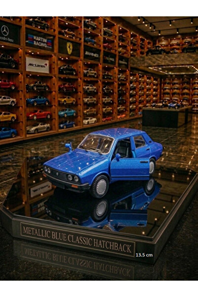 OYUNCAKSAHİLİ Renault Toros Klasik Nostalji Model Metal Araba Kapıları Işık S...