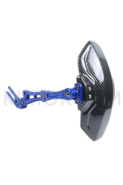 Choice3 Blue Motorcycle And Bike Adjustable Imitation carbon fiber aluminium ...