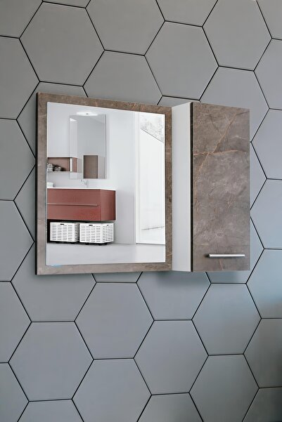 Nurcelant Aynalı Banyo Dolabı 80 cm Üst Modül Gordion