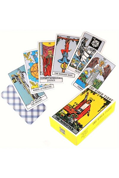 Choice YELLOW The Rider Tarot Deck Cards, 78pcs Oracle Deck For Beginners, Cl...