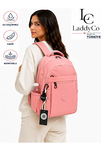 LaddyCo حقيبة ظهر مدرسية عصرية مقاومة للماء للجنسين 2300 باودر