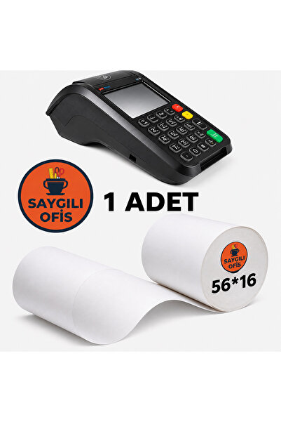 SaygılıOfis Yazar Kasa Termal Pos Rulosu 56 mm x 16 mt