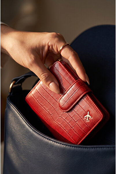 Mazel Design 763 Crocodile Patterned Passport Holder, License Holder, Rfid Pr...