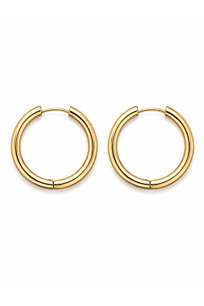 FIERA JEWELRY Halka Stainless Steel Gold Color Women's Earrings