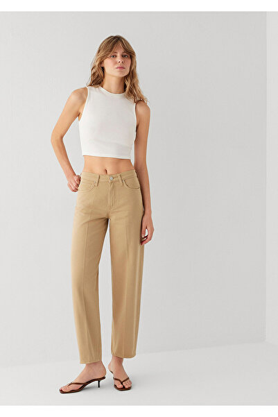 Mavi Tiya Edition Camel Gabardine Trousers 1018900-A4201