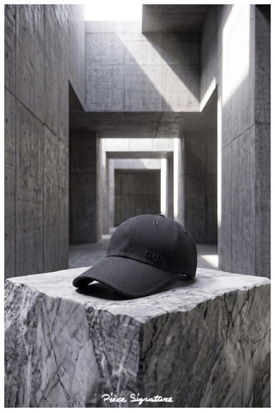 PIECE SIGNATURE Micro Hat with Long Visor, Full Mesh, for Women and Men