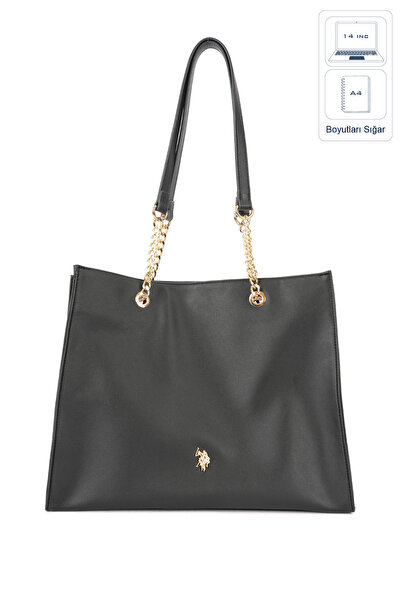 U.S. Polo Assn. حقيبة كتف نسائية سوداء Us26591