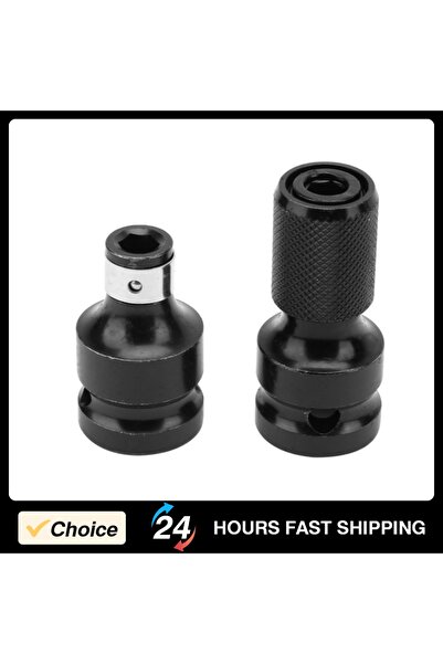 Choice 2Pcs 1/2 to 1/4 Hex Female Telescopic Socket Adapter Electric Wrench A...
