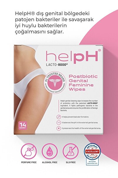HelpH Intim Temizleme Mendili 14 Adet