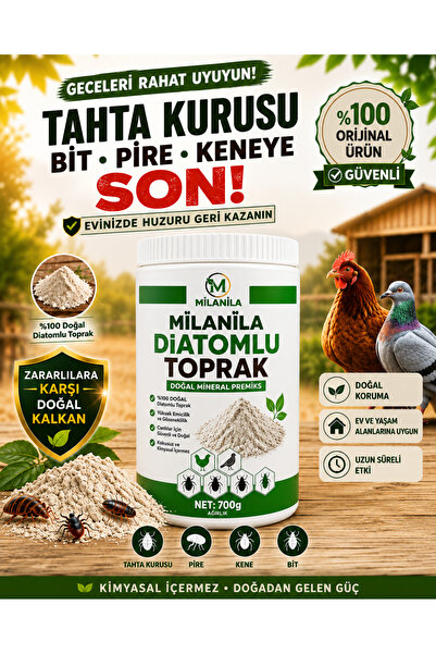 MilaNila Diatom Toprağı Tahta Kurusu İlaci 700 GR Tahtakurusu İlaci Doğal Diatom