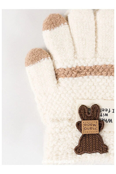 PIECE SIGNATURE 100% Acrylic Children's Gloves with Accessories (Age 3-6)
