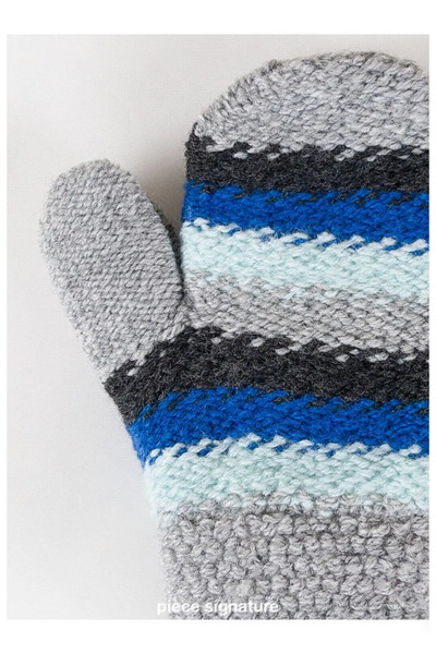 PIECE SIGNATURE 100% Acrylic Baby Boy Gloves (1-3 Years Old)