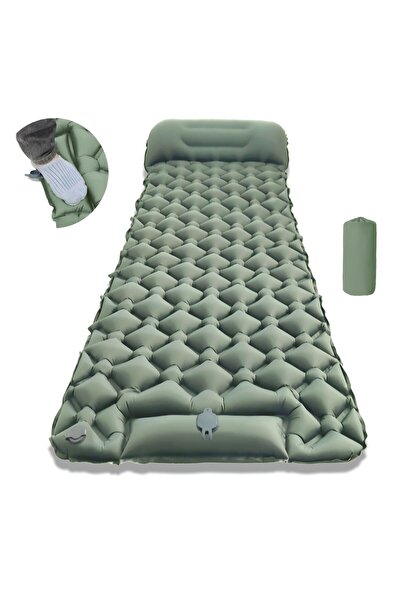 Choice LT-04Green Outdoor Camping Sleeping Pad Folding Sleep Mat Beach Inflat...