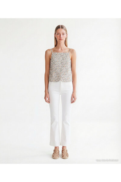 Yargıcı Regular Square Neck Strap Blouse