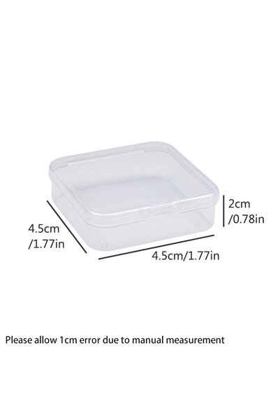 Choice 1-5 Cells 4.5x4.5x2cm12pcs 12 Transparent Storage Boxes for Arts and C...
