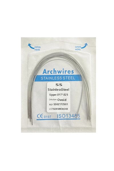 Choice1 17x25 Upper-SS 10pcs/pack Dental Arch Wires Orthodontic Super Elastic...
