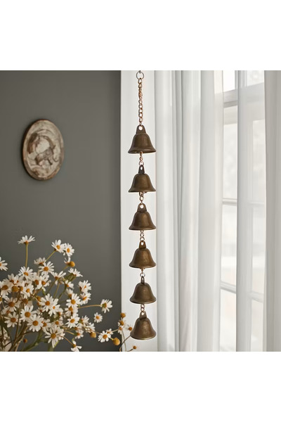 Choice 1pc Handmade Metal Wind Chime - Classic Rustic Iron Bell with Decorati...